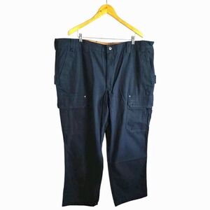 New! Duluth Flex Fire Hose‎ Cargo Pants Navy Blue Relaxed Fit Mens 48x32